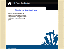 Tablet Screenshot of gfisherplans.com